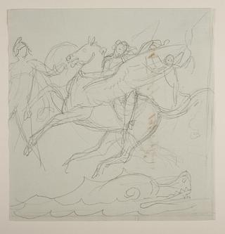 C1131 Perseus, Riding on Pegasus, Rescues Andromeda