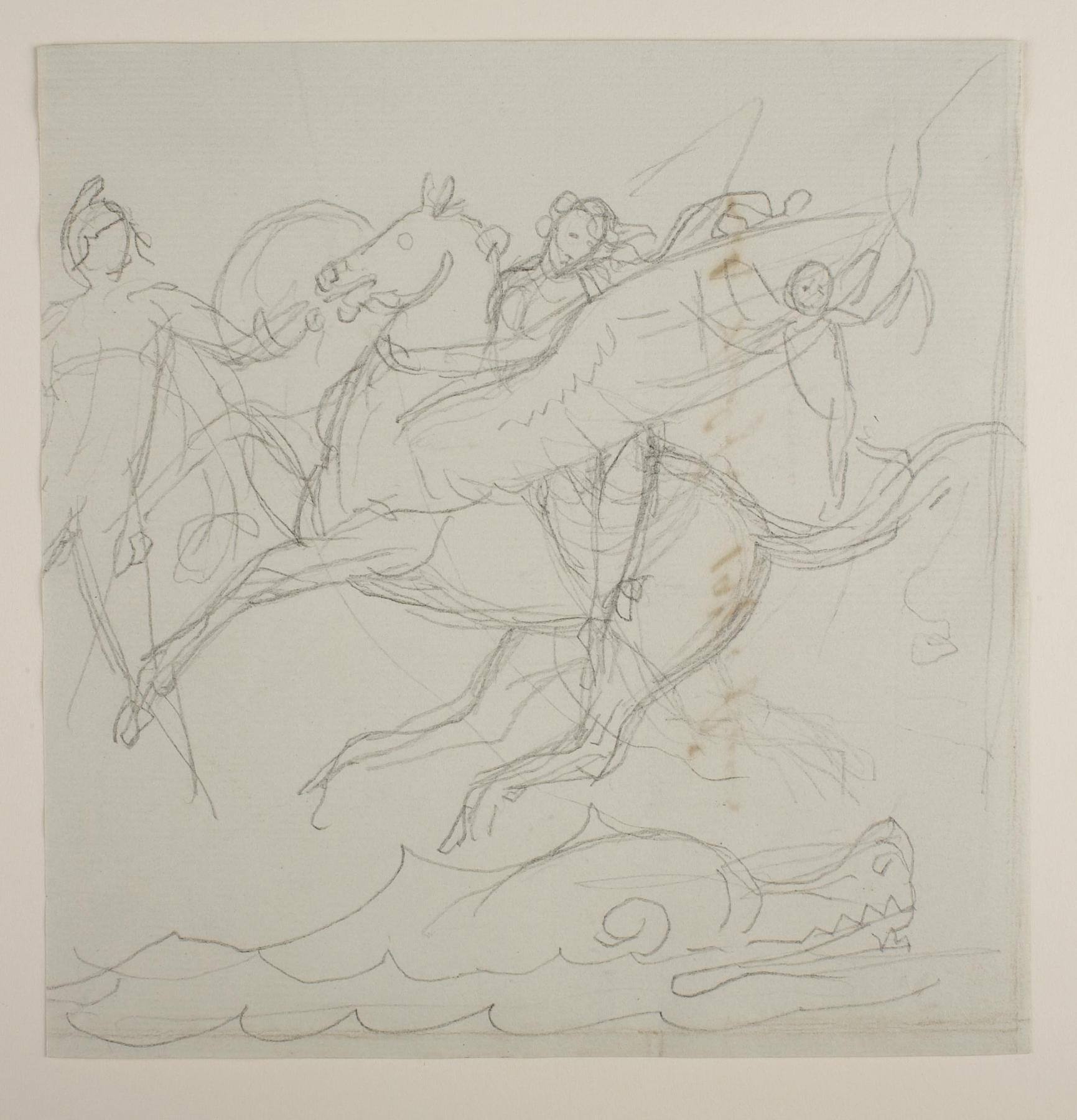Perseus bortfører Andromeda på Pegasus, C1131