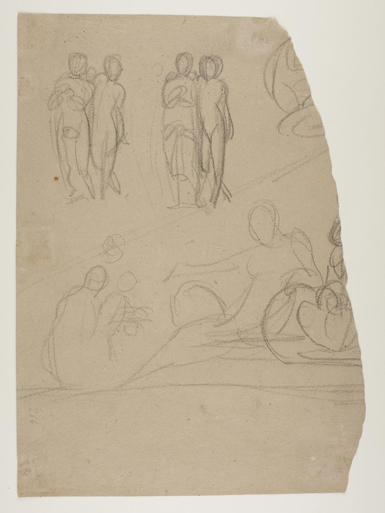 Pediment composition. Cupid and Psyche (?), C266v