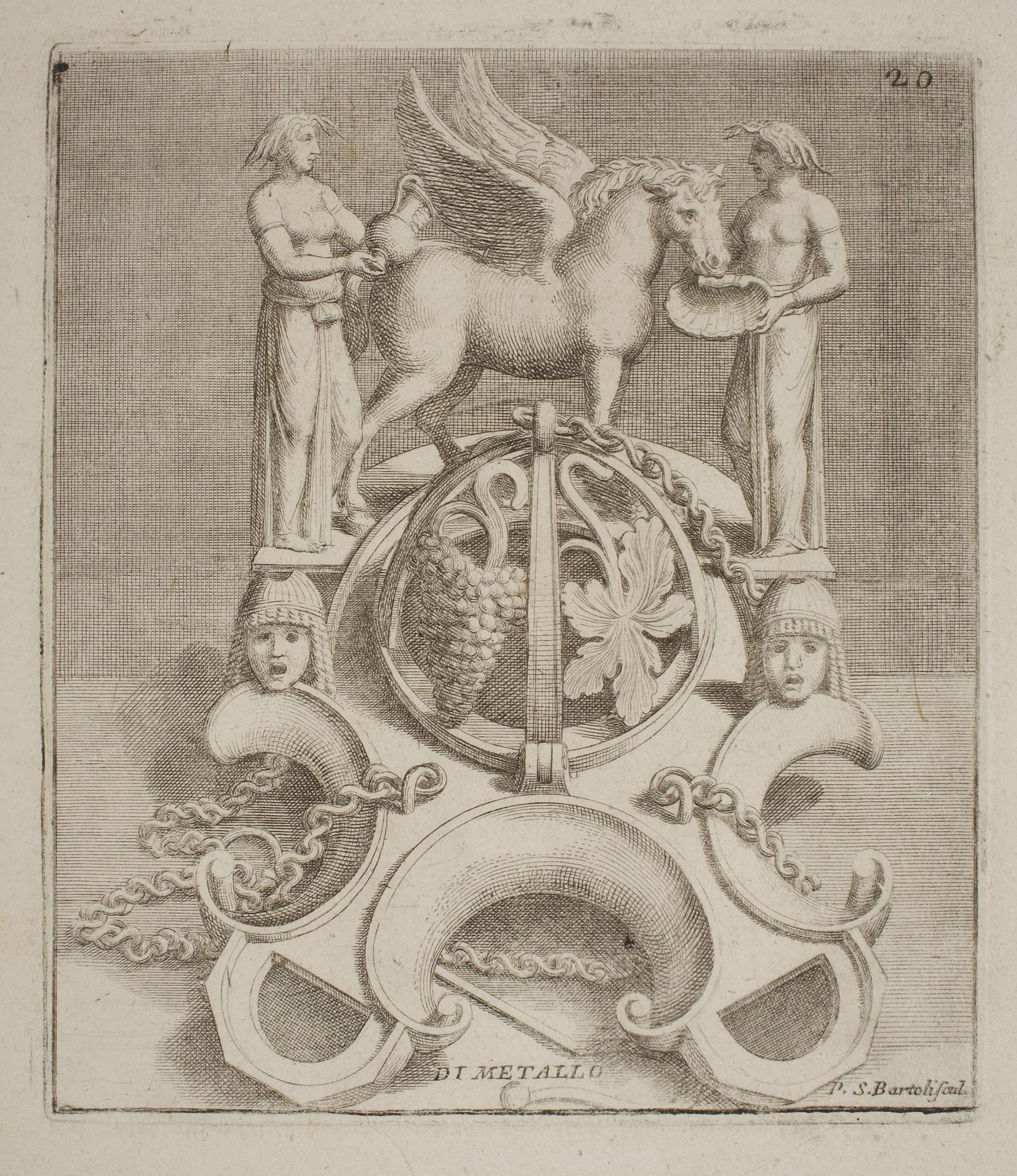 Lamp decorated with Pegasus, E1530