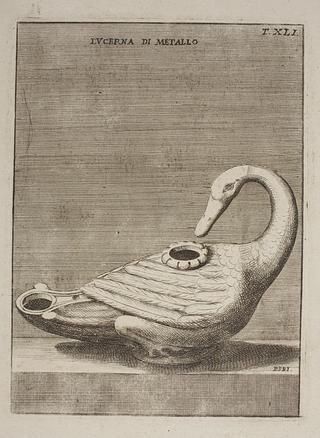 E1543 Lamp in the shape of a swan