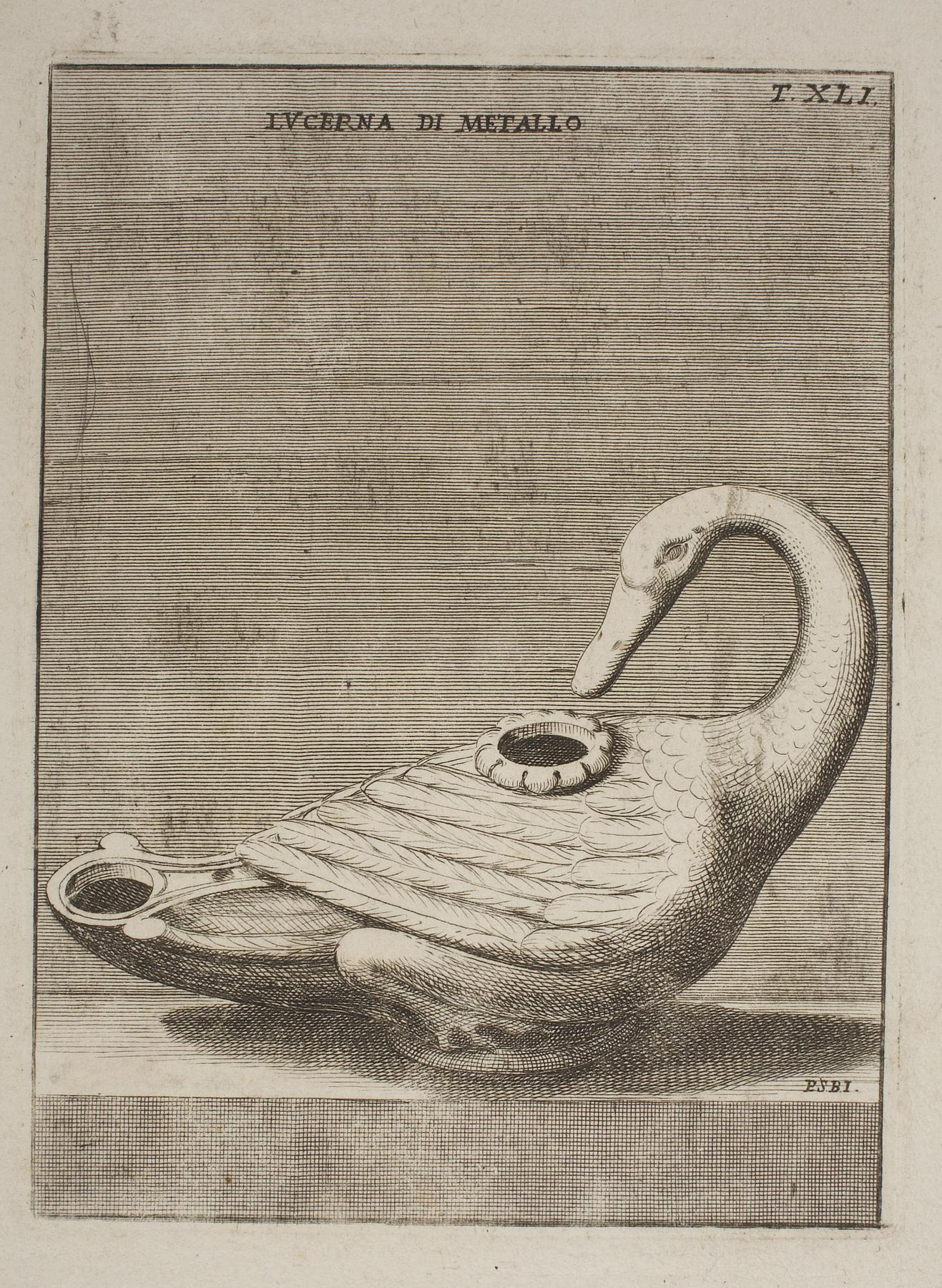 Lamp in the shape of a swan, E1543