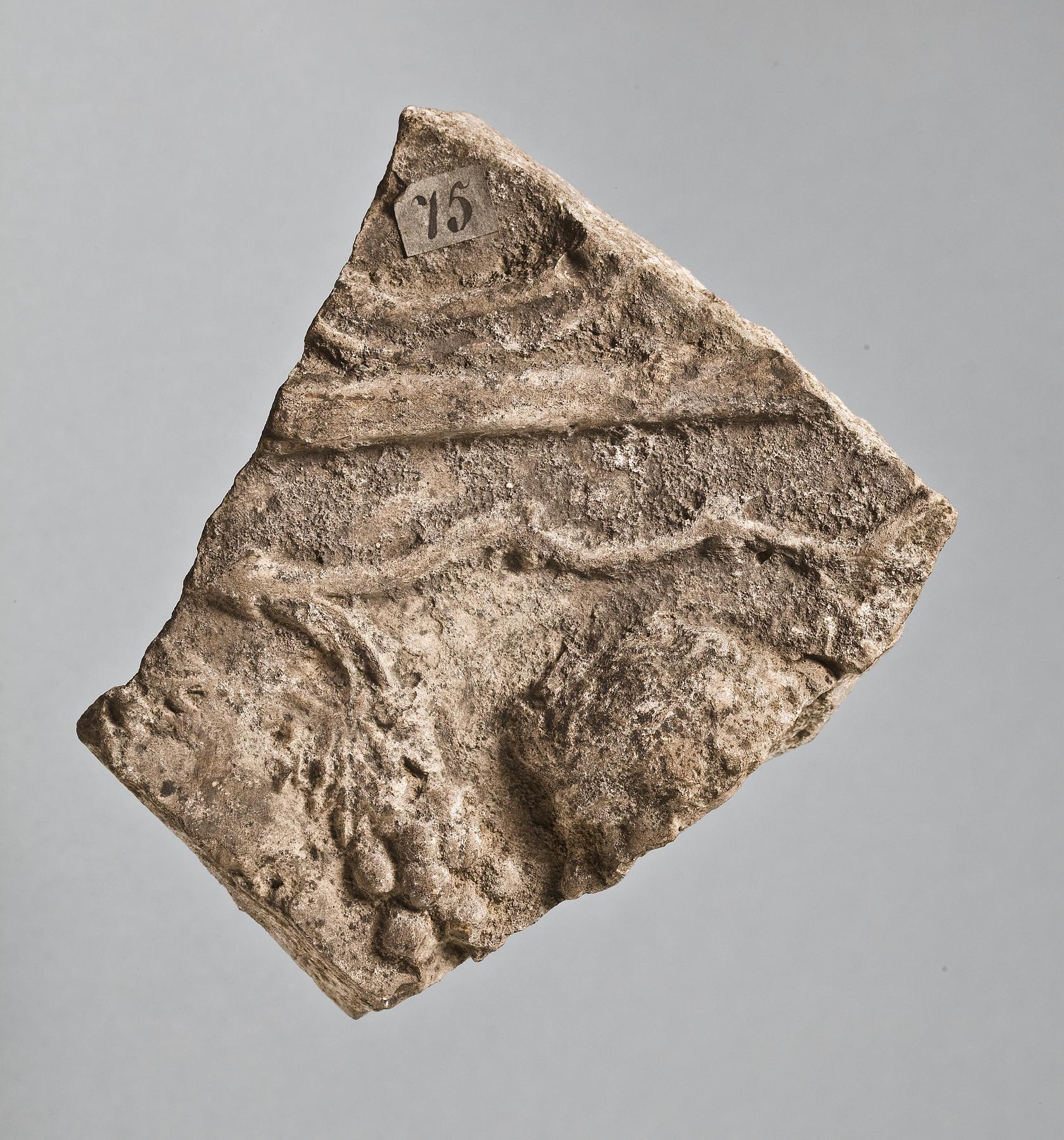 Campana relief with a satyr's head and vines, H1075