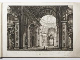 E1050,1 Det indre af kirken S. Pietro in Vaticano