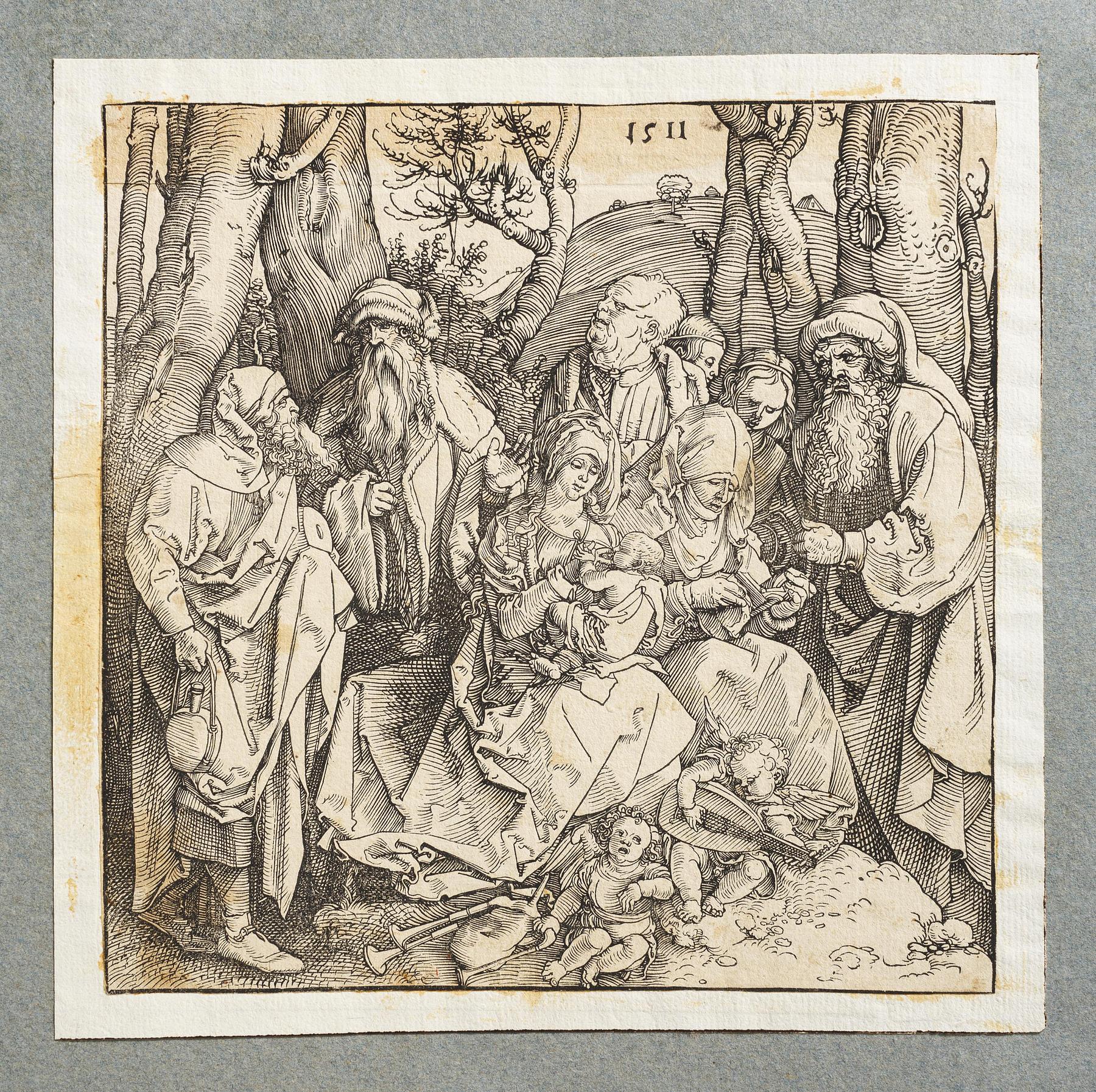The Holy Family with Two Music-Making Angels, E200