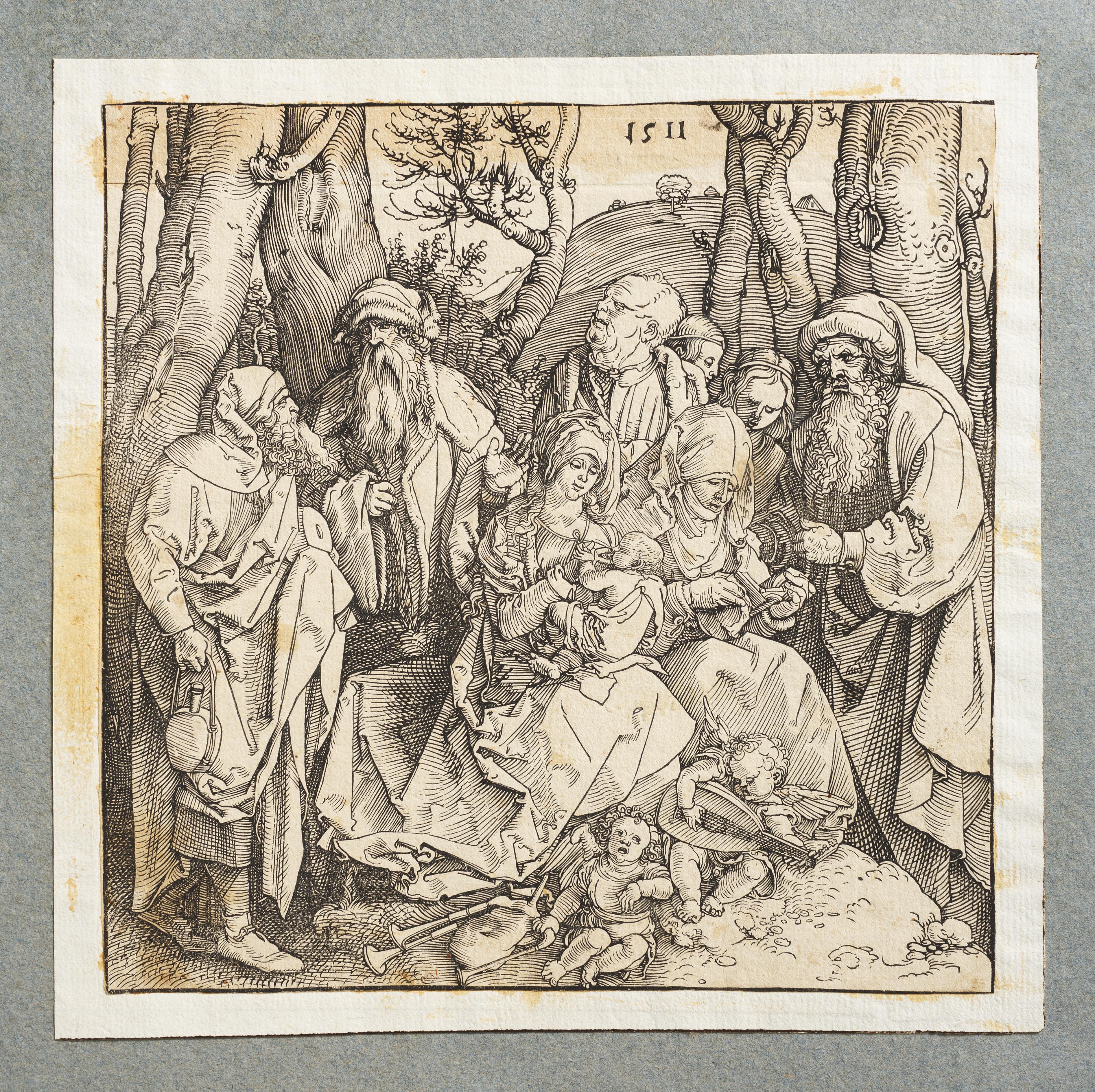 The Holy Family with Two Music-Making Angels