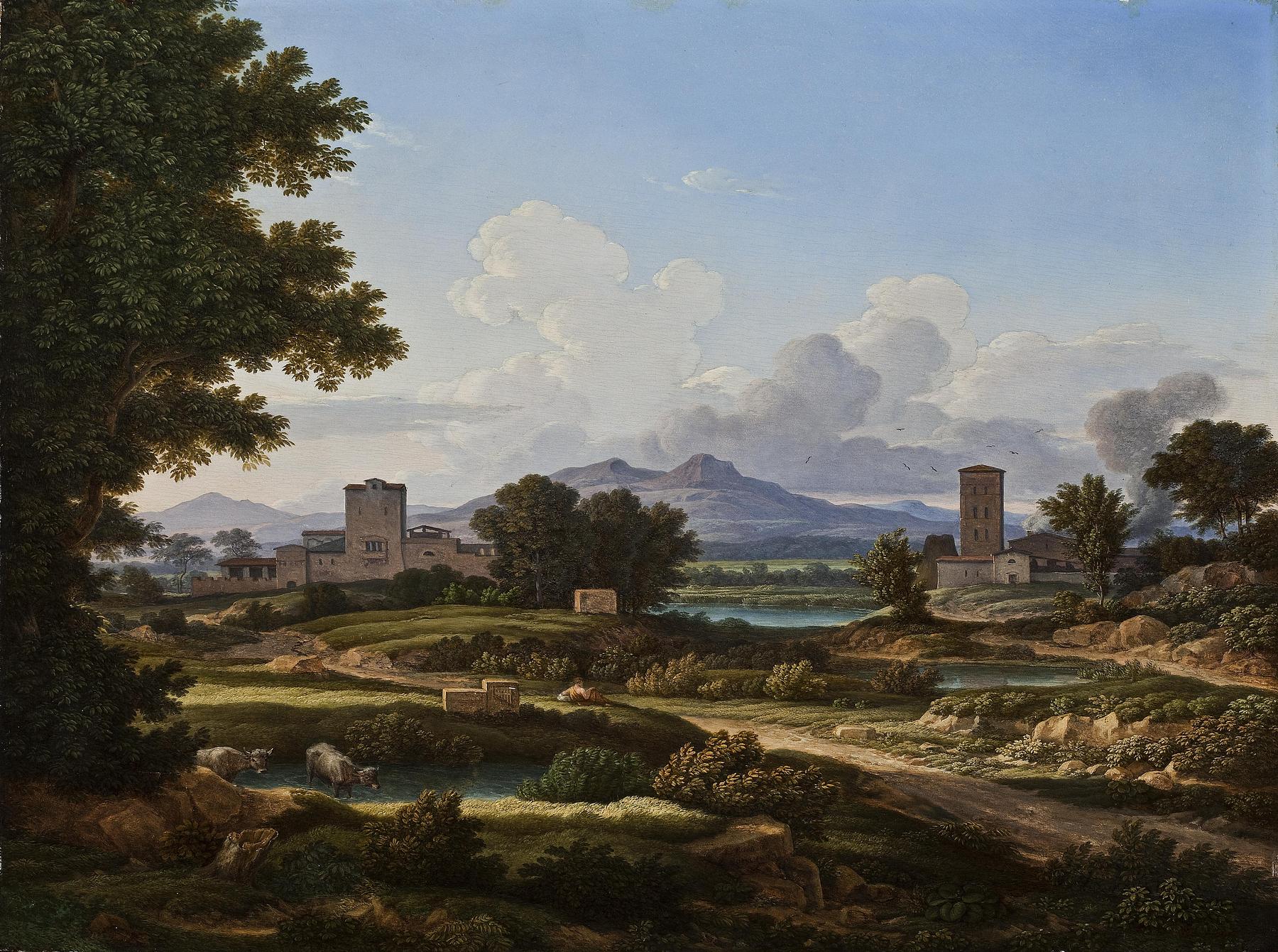 Romersk landskab, komponeret over egnen ved Torre del Quinto, B142
