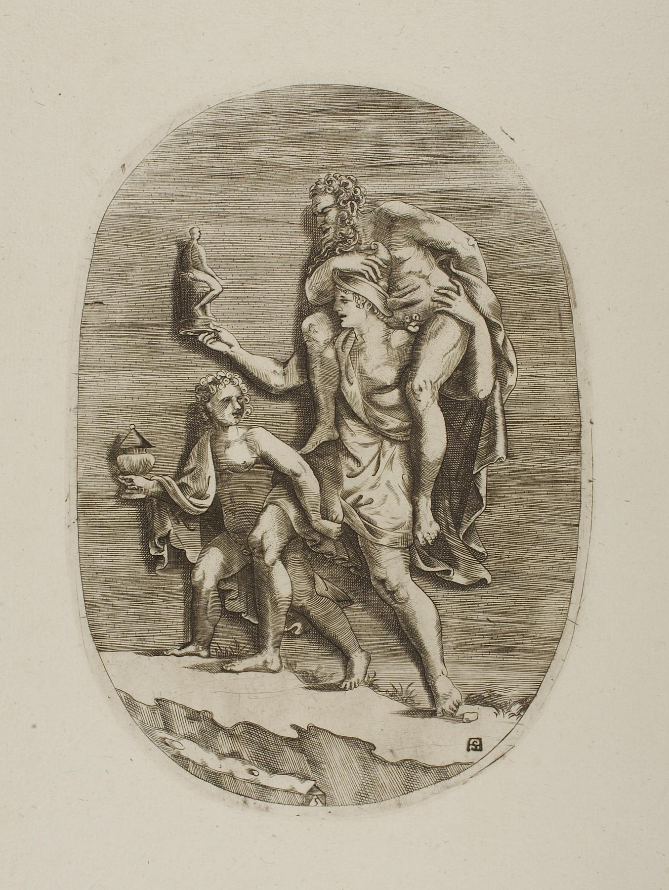 Aeneas rescues his father Anchises, E1769