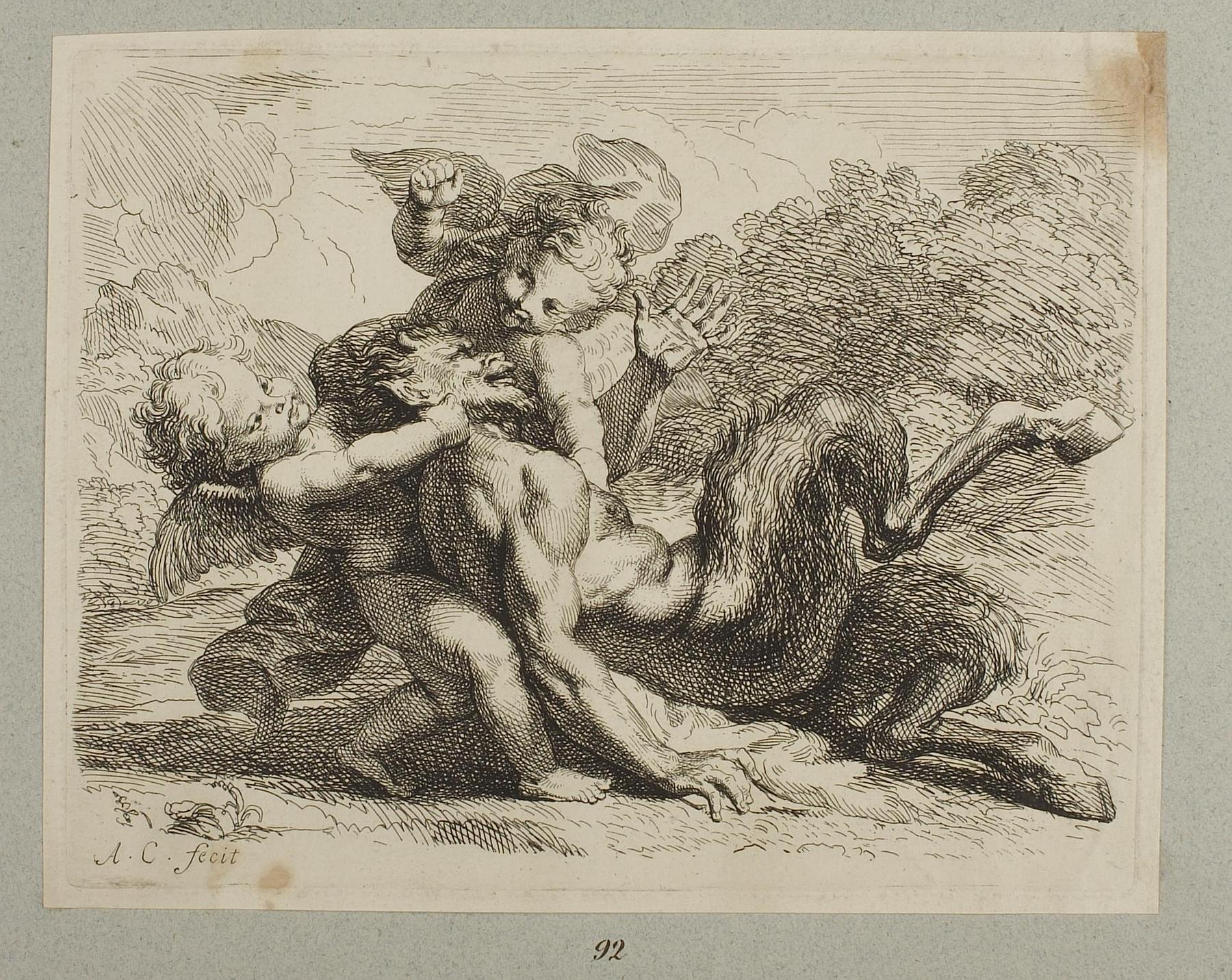 Cupids Fights with an Old Pan, E295