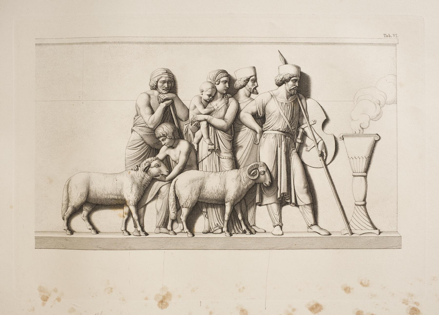 Warriors on their Guard and a Shepherd Family by the Town Gate, E35,6