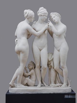 AX14 The Graces with Cupid’s Arrow, and Cupid Playing His Lyre