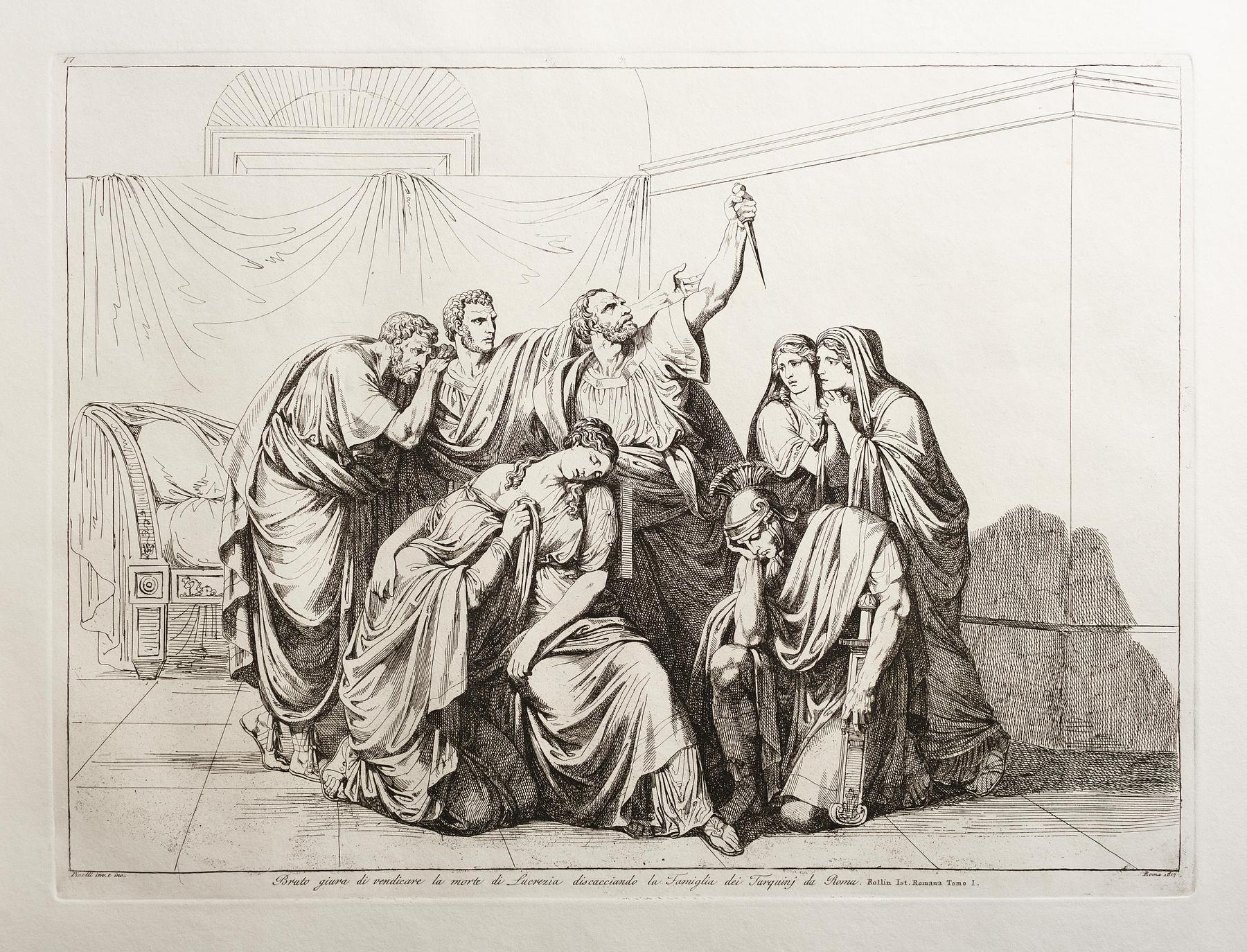 Brutus sværger at hævne drabet på Lucretia og forvise Tarquini-familien fra Rom, E943,18