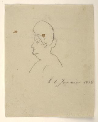 D1836 Caricature of Princes Charlotte Frederikke af Mecklenburg Schwerin