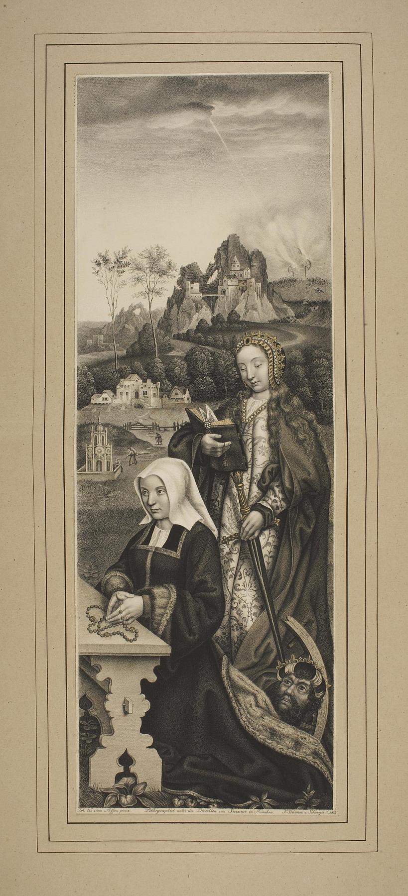 Sankt Catharina og en stifter, E1307