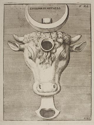 E1542 Lamp in the shape of a ox's head