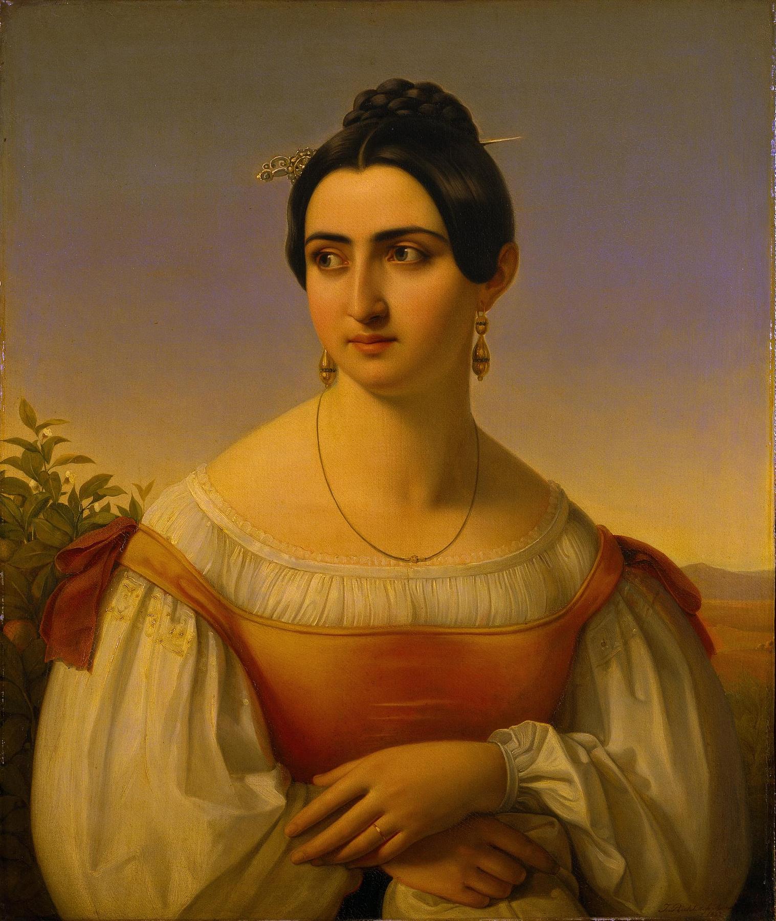 Portrait of the Model Fortunata Segatori from Subiaco, B148