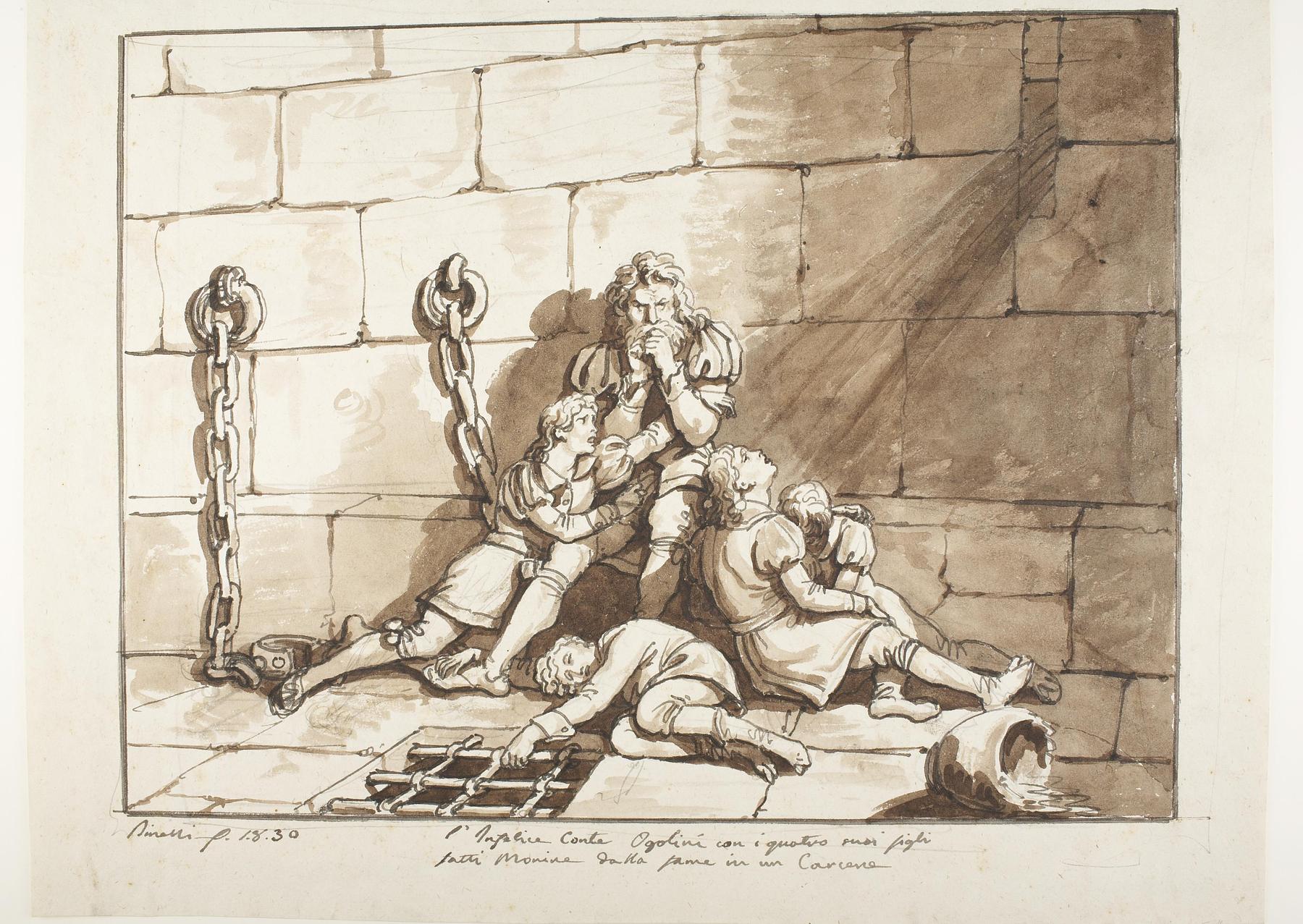 Ugolini della Gherardesca og hans sønner i hungertårnet, D561