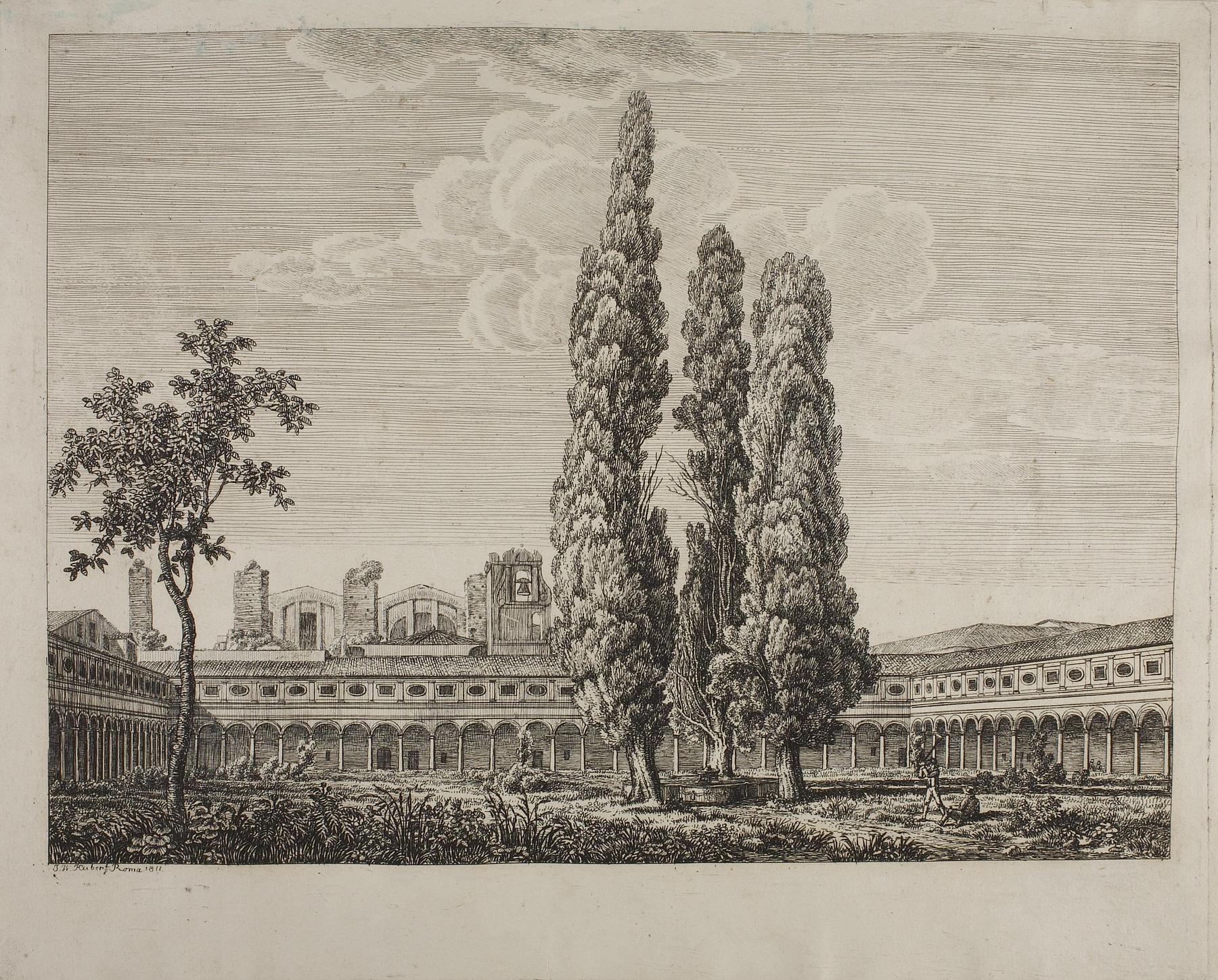 Klostergården ved Diokletians Termer i Rom, E632