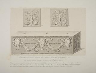 E1101 Antik marmorsarkofag doneret af Gregor 16. til anbringelse af Rafaels skelet