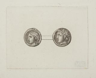 E1560 Greek coins obverse and reverse