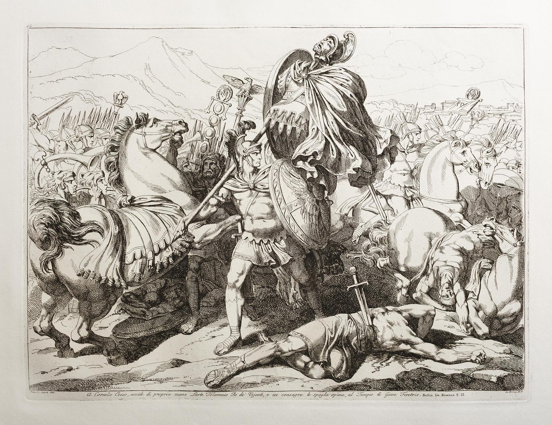 Aulus Cornelius Cossus kills the Etruscan king Lars Tolumnius, E943,33