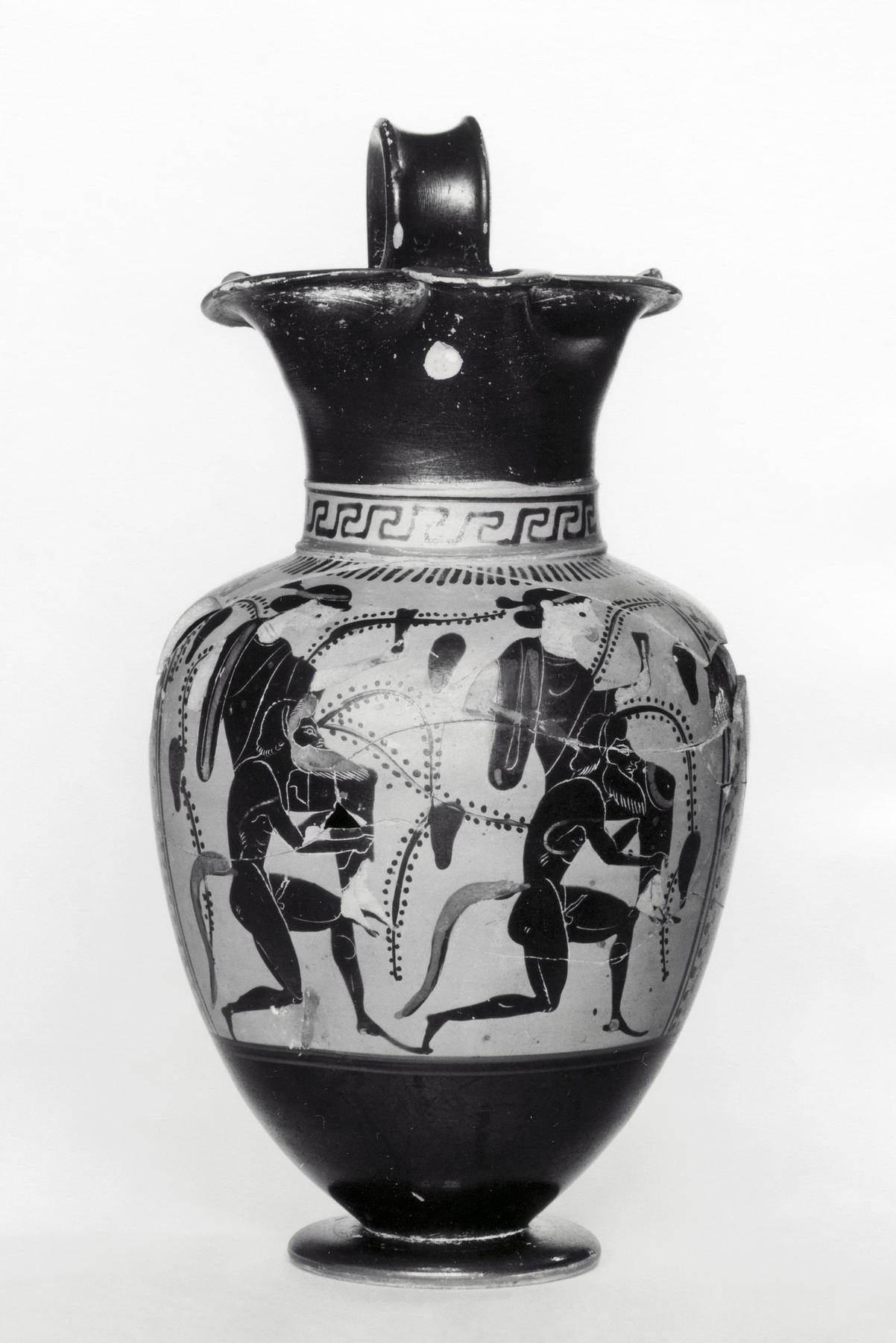 Oinochoe with sileni and maenads, H531