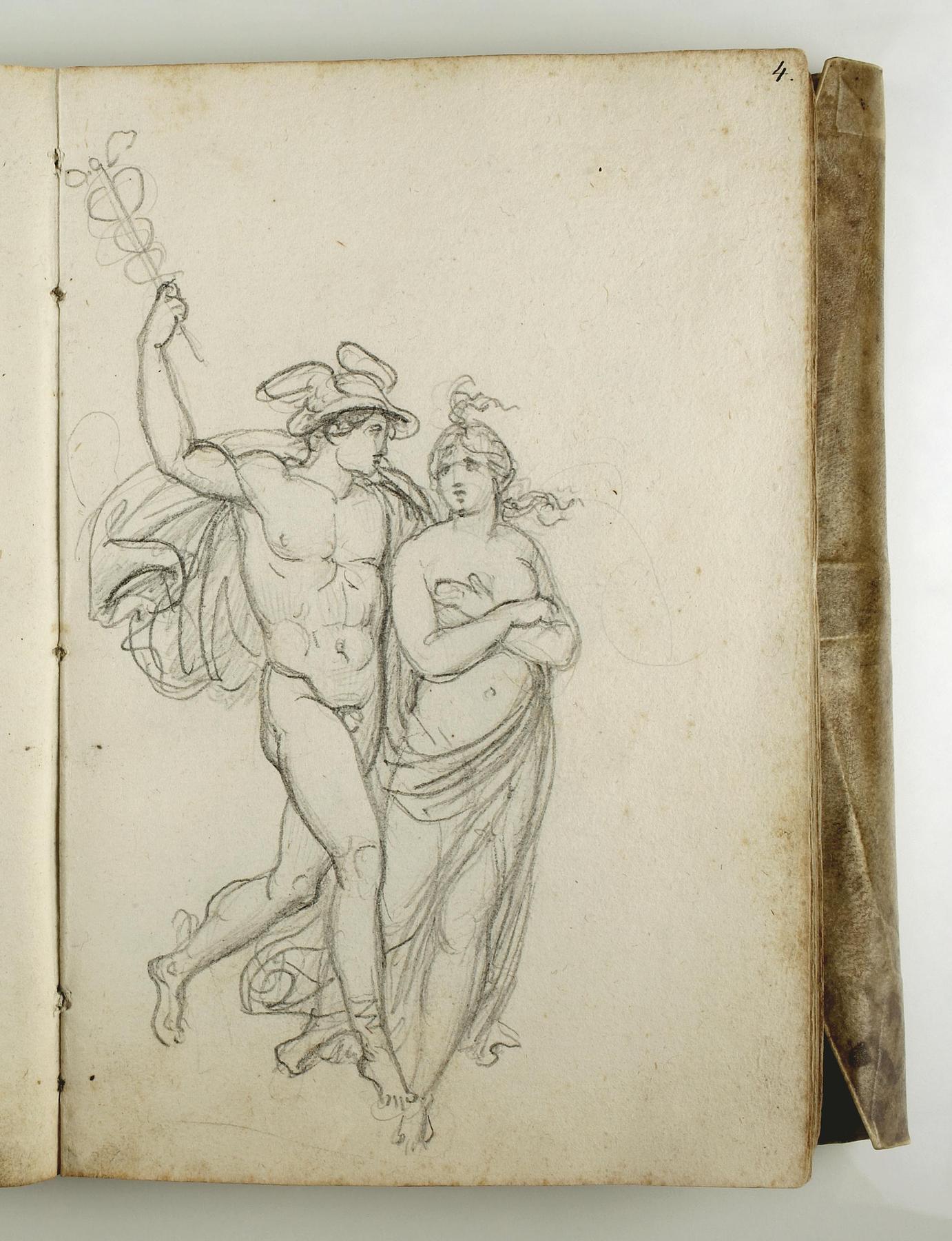 Psyche Is Carried to Heaven by Mercury, C562,4r