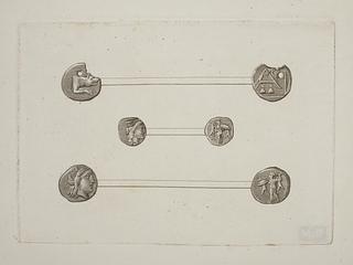 E1553 Græske mønter for- og bagside