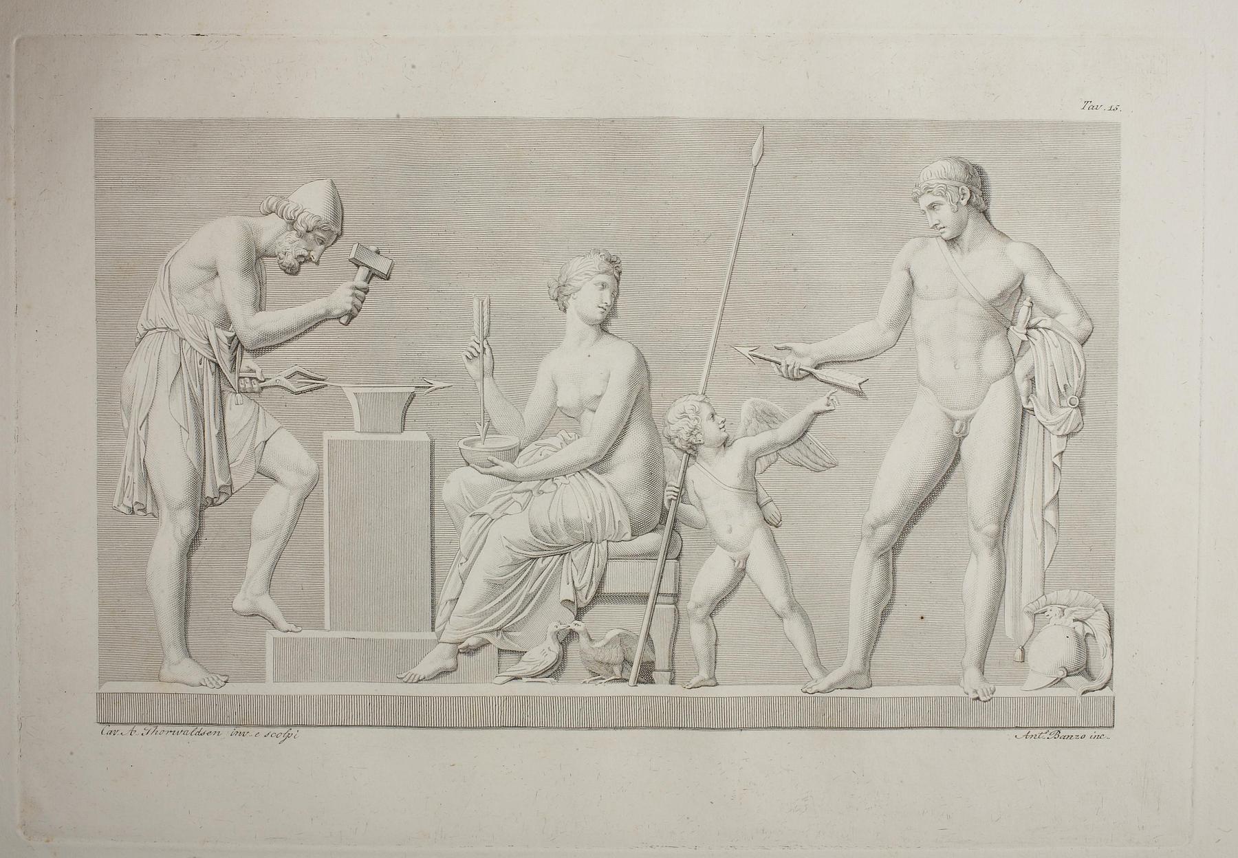 Venus, Mars and Cupid in the Smithy of Vulcan, E31,15