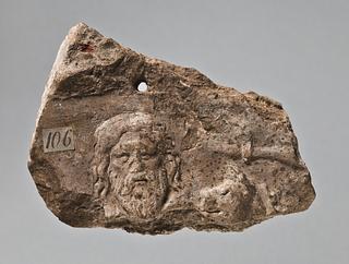 H1106 Campana relief with bearded male head and griffin's head