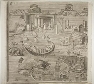 E1609 The Nile Mosaics also known as the Barberini Mosaic, detail