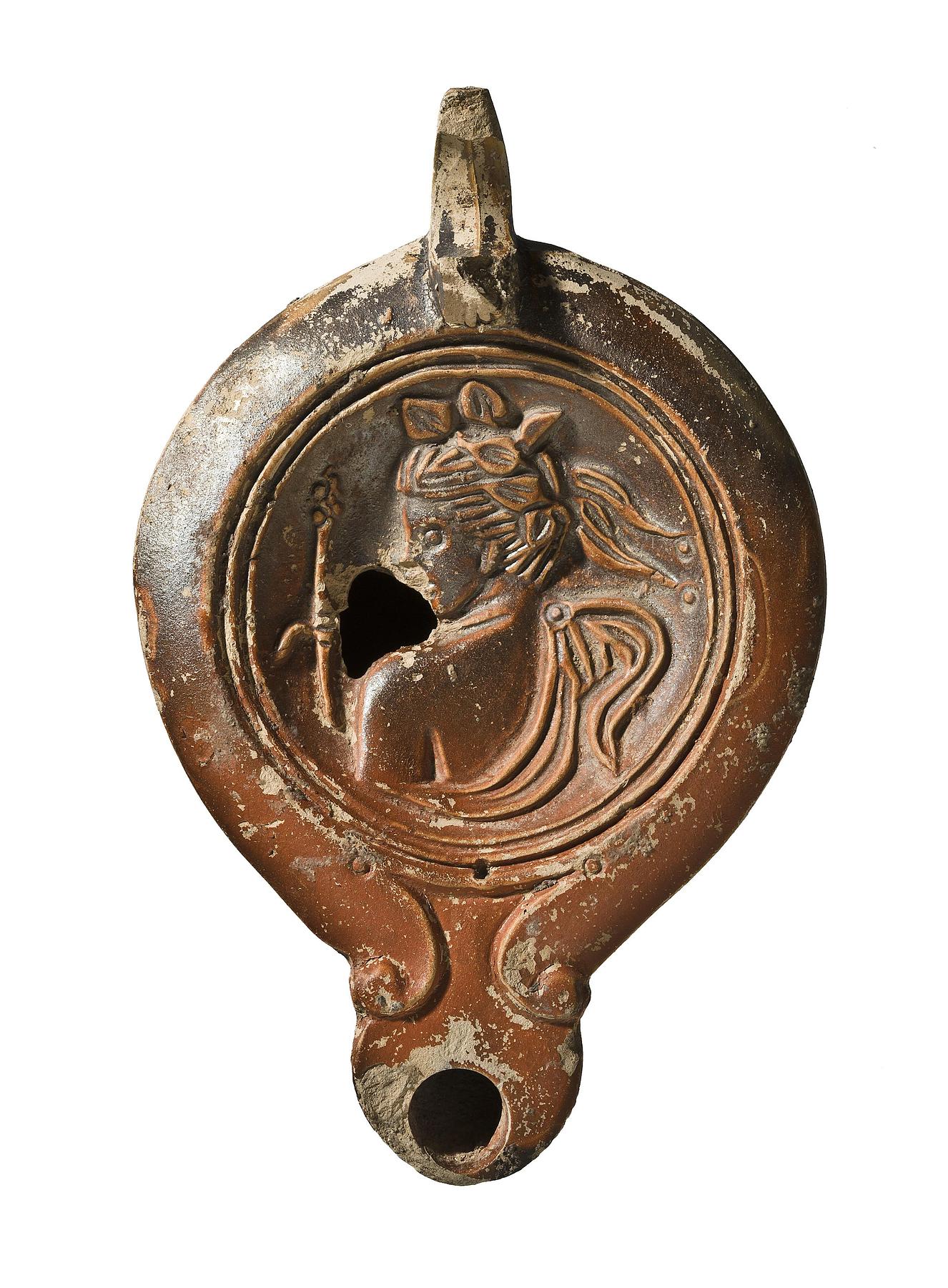 Lamp with bust of a nymph or a maenad, H1157