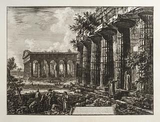 E315,35 View of some of the Columns of the facade opposite to that of the previous plate