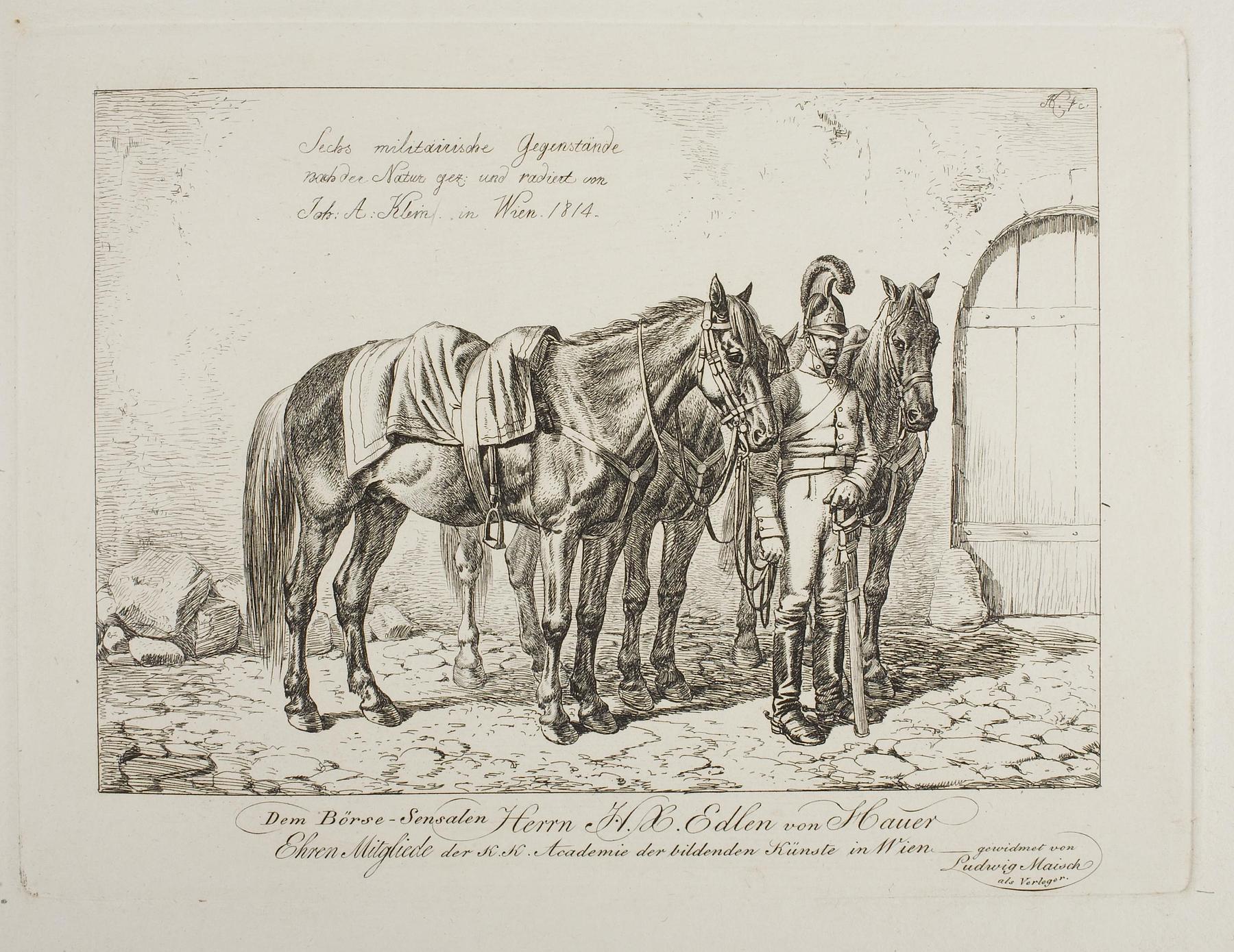 Titelblad til "Sechs militairische Gegenstände", E666,1
