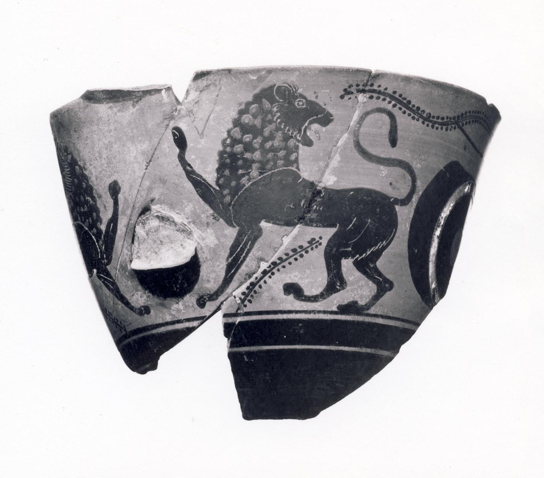 Kyathos with eyes and lions, H585