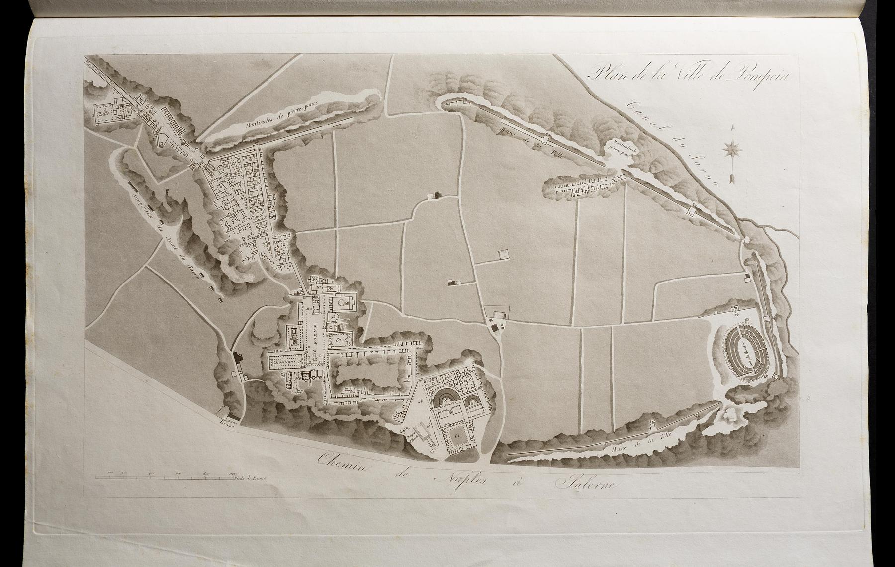 Plan de la Ville de Pompeia, E550,56