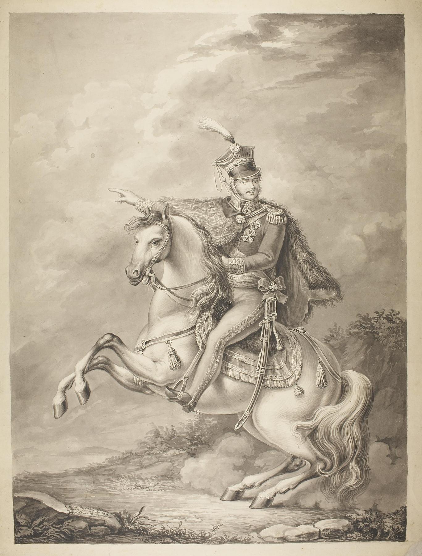 Józef Poniatowski til hest, D1537