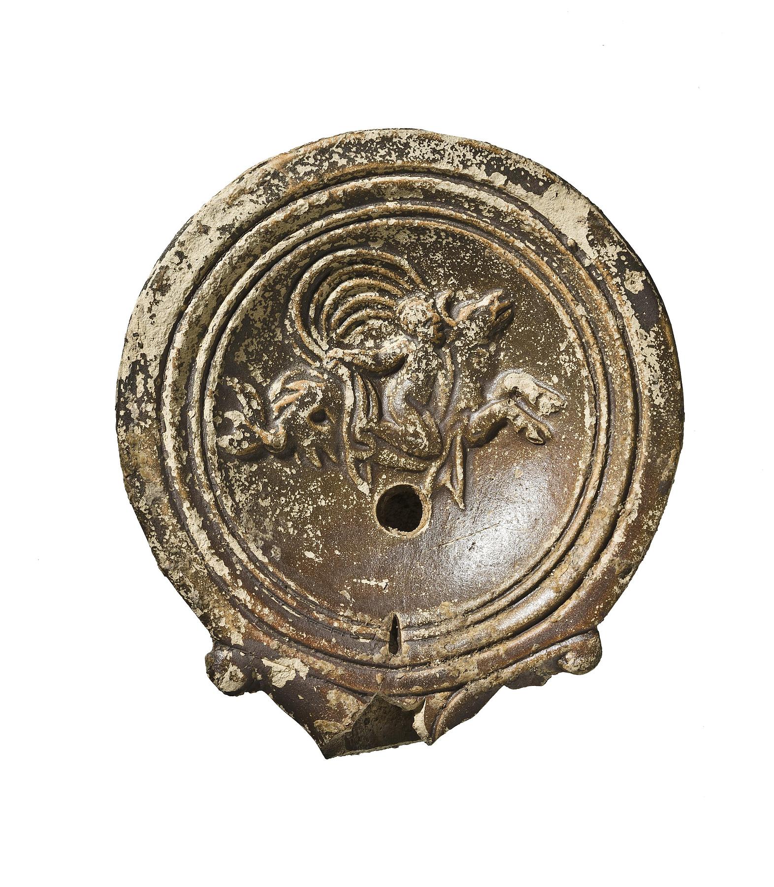 Lamp with a Nereid on a sea-bull, H1163