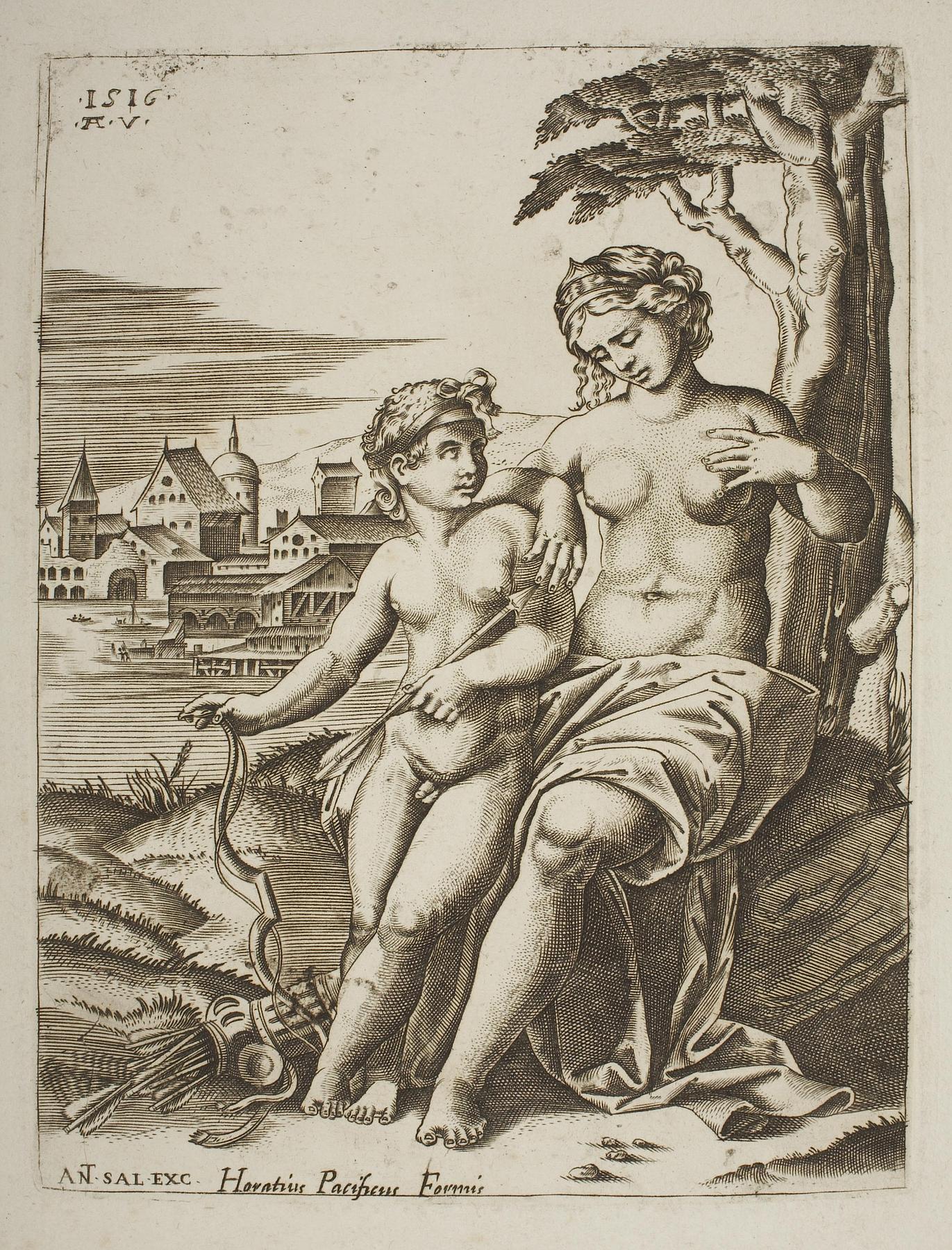 Venus såret af Amors pil, E1847
