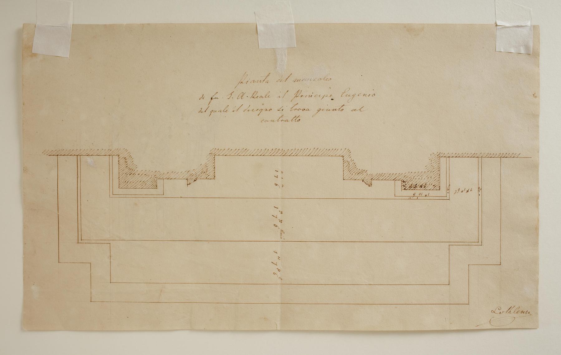 Monument to Eugène de Beauharnais, Duke of Leuchtenberg, Ground Plan, C335v