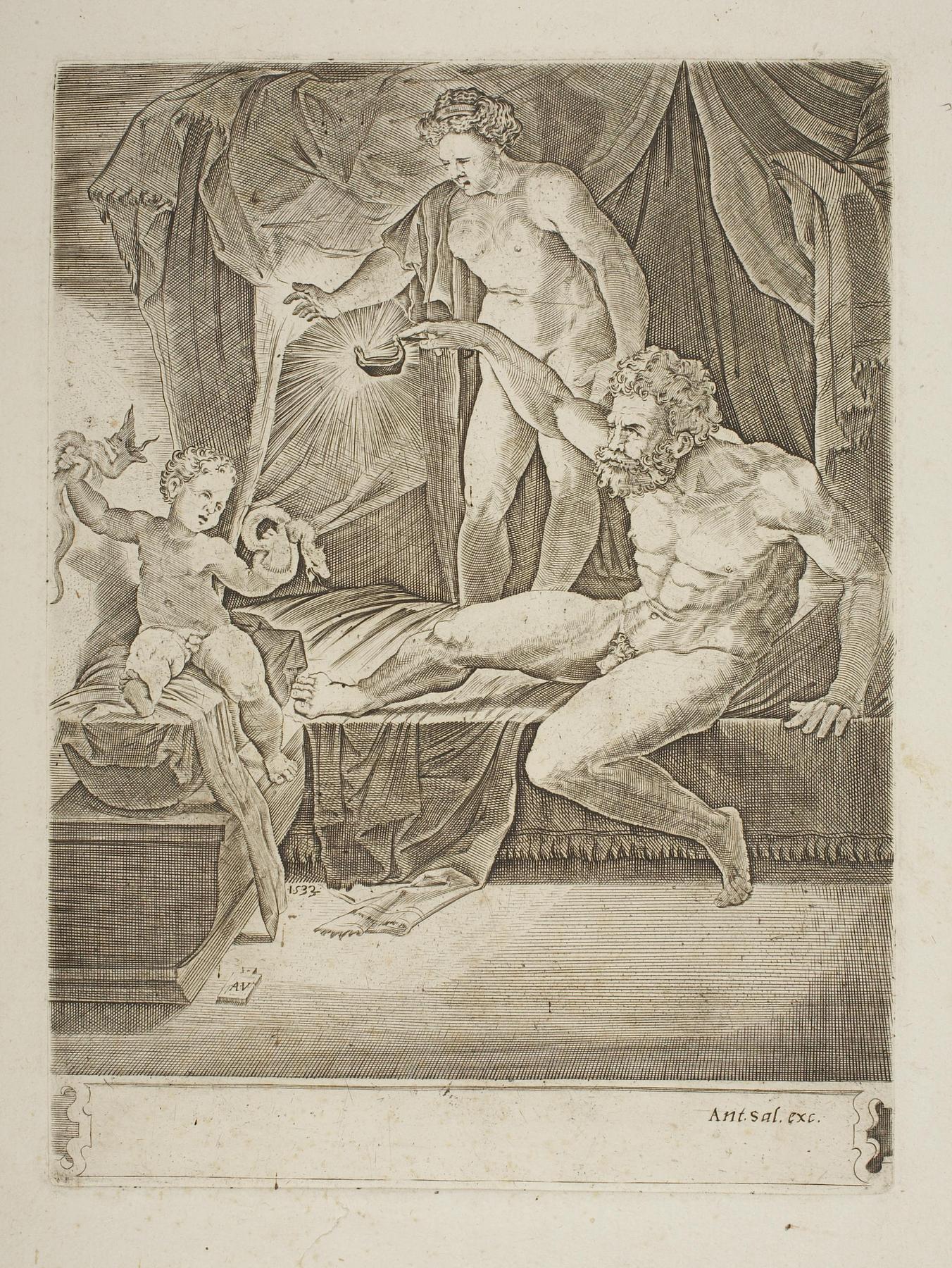 The Young Hercules in His Cradle, E1848