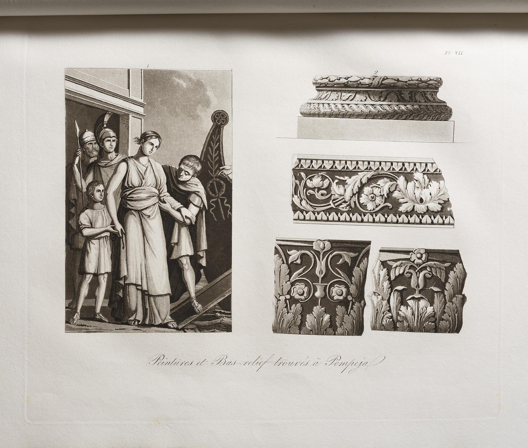 Peintures et Bas-relief trouvés à Pompeja, E550,8