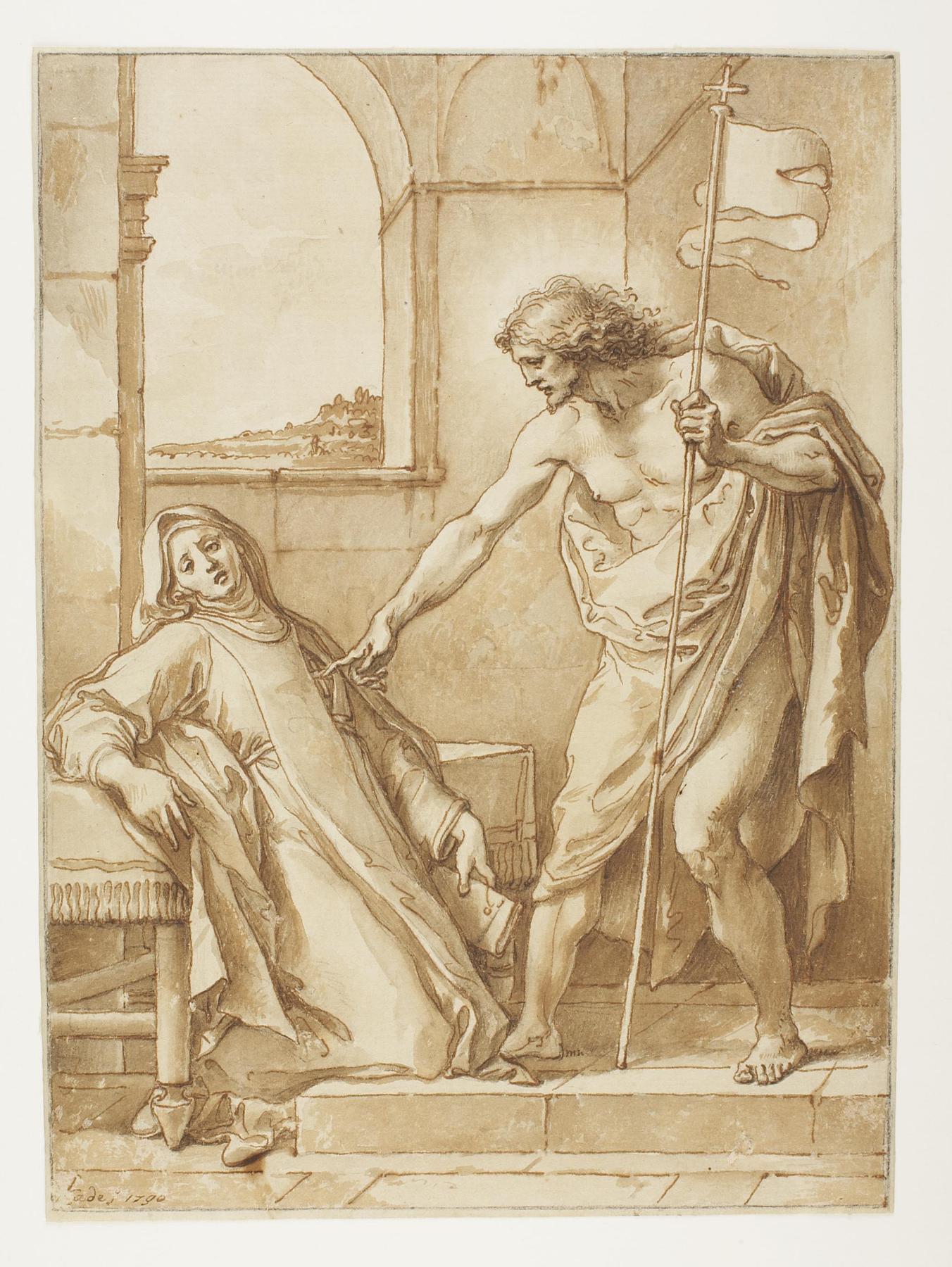 Christ Appears to Saint Clara, D634