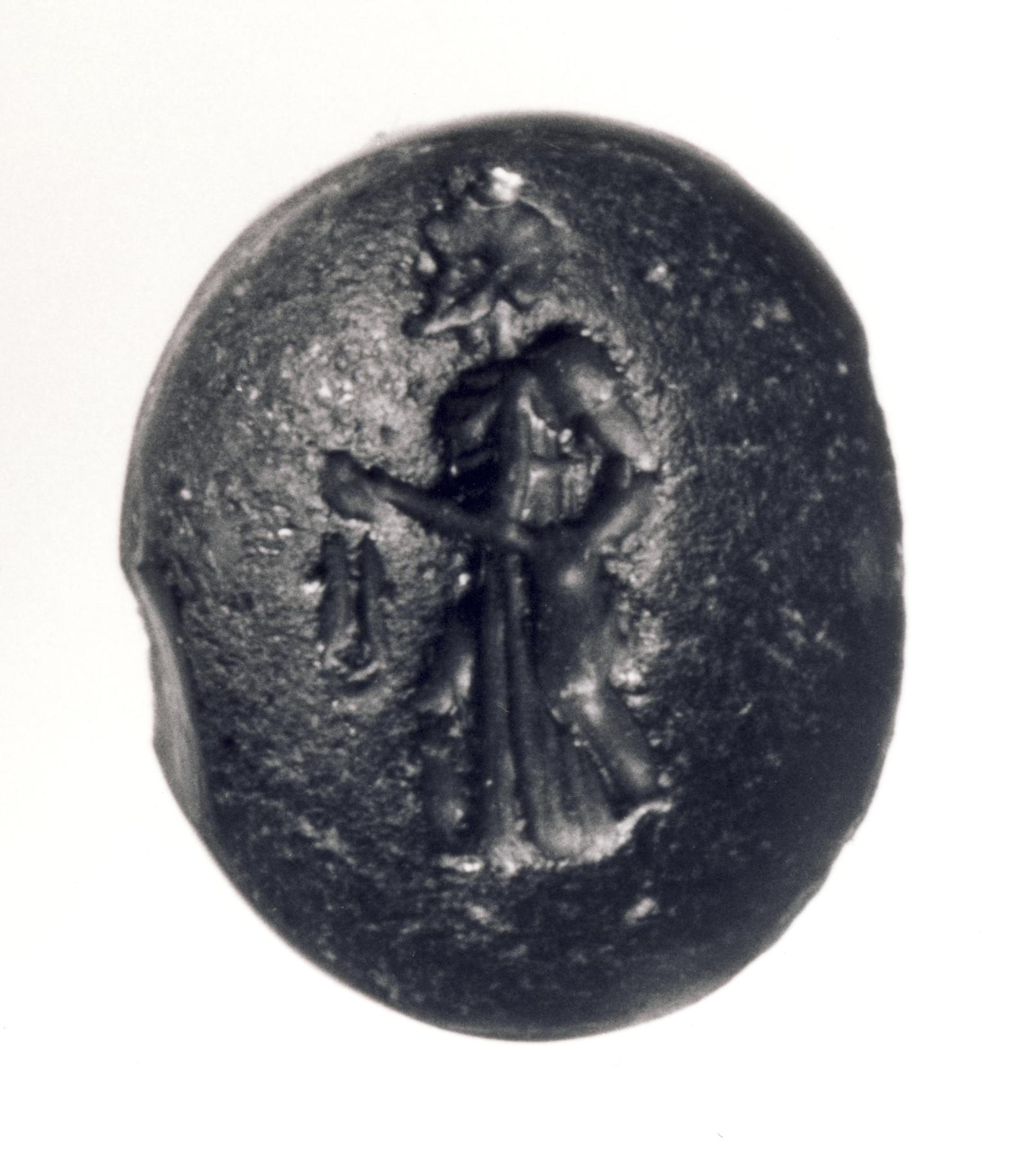 Actor with a mask and sword, I1215