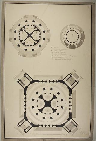 D866 Astronomisk observatorium i romersk stil, grundplan