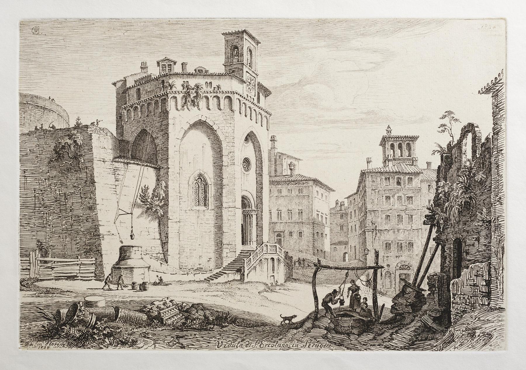 View of Church of Saint Ercolano in Perugia, E393,2