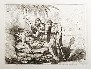 E943,90 Il Cadavere di Pompeo, brugiato dal suo fido liberto Filippo