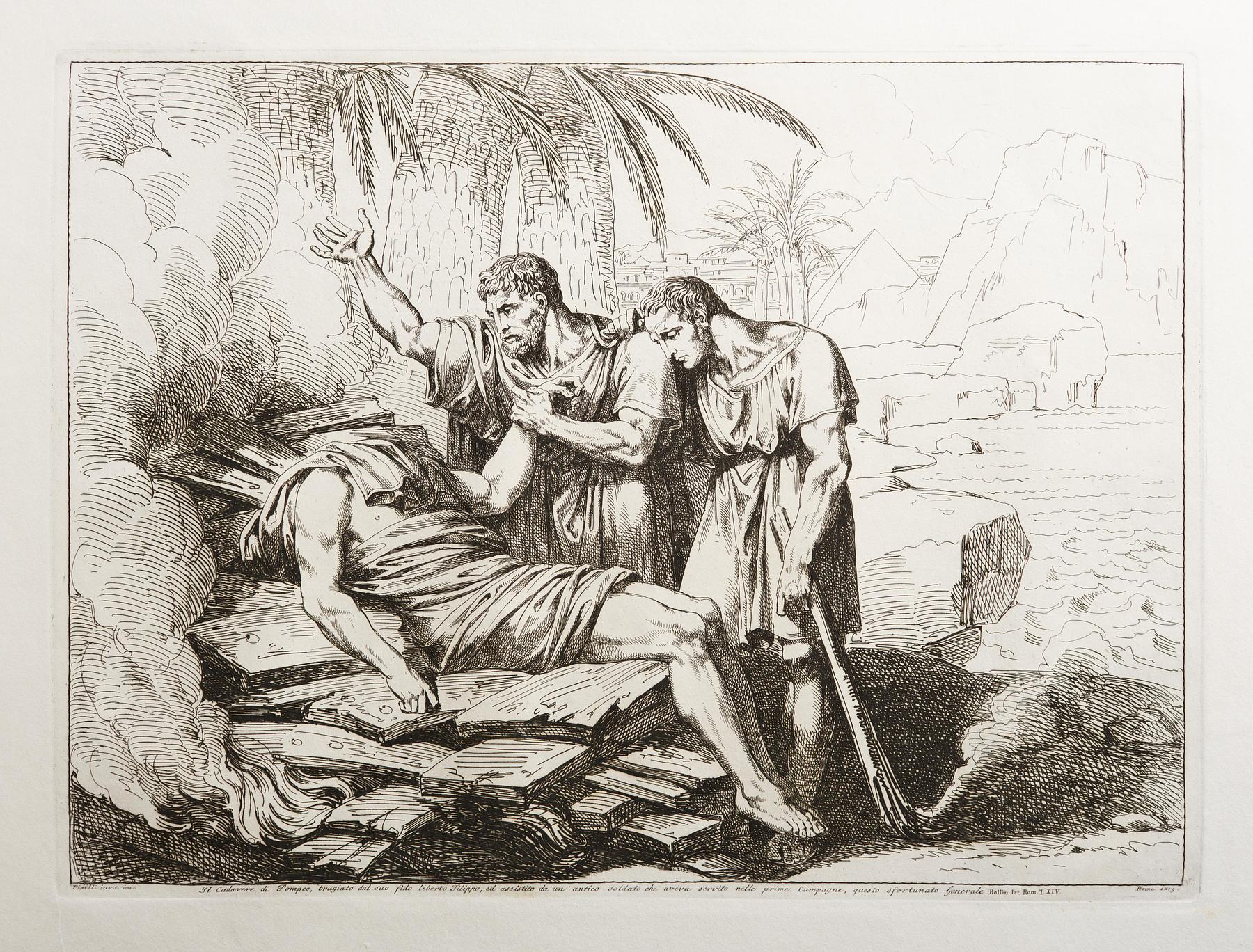 Il Cadavere di Pompeo, brugiato dal suo fido liberto Filippo, E943,90