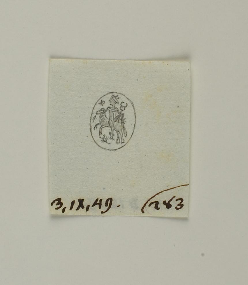 Mercury riding on a ram, D1503
