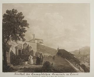 E2275 The Cementry in Triest with Julius (Giulio) Mylius' Burial Place